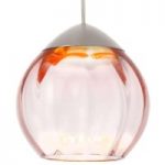 1022079 : Glas-Pendellampe Soft mit rosafarbenem Schirm 15cm | Sehr große Auswahl Lampen und Leuchten.