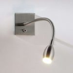 1050007 : LED-Wandleuchte PILAR mit Flex-Arm, nickel | Sehr große Auswahl Lampen und Leuchten.