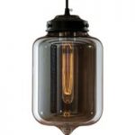 1075051 : Hängeleuchte LA011 E27-Tube Glasschirm rauchgrau | Sehr große Auswahl Lampen und Leuchten.