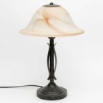 1508512 : Tischleuchte Fiore mit marmoriertem Schirm | Sehr große Auswahl Lampen und Leuchten.