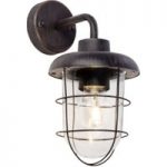 1509175 : Carlisle - schwarze Außenwandlampe mit Schutzkorb | Sehr große Auswahl Lampen und Leuchten.