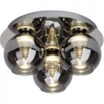 1509615 : LED-Deckenleuchte Metropolis Rauchglas dreiflammig | Sehr große Auswahl Lampen und Leuchten.