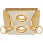 1510360 : Goldfarbene LED-Deckenleuche Sharon | Sehr große Auswahl Lampen und Leuchten.