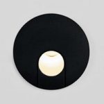1512062 : BRUMBERG Wall Kit68 rückversetzt, rund, schwarz | Sehr große Auswahl Lampen und Leuchten.
