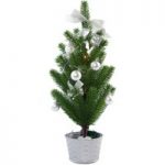 1523769 : LED-Weihnachtsbaum mit Deko in Silber | Sehr große Auswahl Lampen und Leuchten.