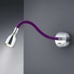 1570021 : Baulmann 64.361 LED-Wandlampe Flexarm samt violett | Sehr große Auswahl Lampen und Leuchten.