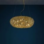 2006331 : Catellani & Smith Fil de Fer Ovale LED Ø 70cm gold | Sehr große Auswahl Lampen und Leuchten.