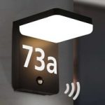 3000705 : LED-Hausnummernleuchte Amarosi mit Sensor | Sehr große Auswahl Lampen und Leuchten.