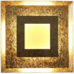 3006771 : LED-Wandleuchte Window, 32x32 cm, gold | Sehr große Auswahl Lampen und Leuchten.