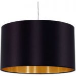 3031689 : Textil-Hängeleuchte Lecio, 38 cm, schwarz | Sehr große Auswahl Lampen und Leuchten.