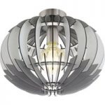 3032014 : Olmero - grau-weiße Deckenleuchte mit Lamellen | Sehr große Auswahl Lampen und Leuchten.