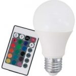 3032235 : LED-Lampe E27 9W RGB+warmweiß mit Fernbedienung | Sehr große Auswahl Lampen und Leuchten.