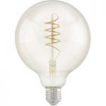 3032257 : LED-Globelampe E27 G125 4W Spiral, warmweiß, klar | Sehr große Auswahl Lampen und Leuchten.