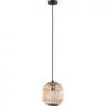 3032397 : Pendelleuchte Bordesley mit Holzschirm 21 cm | Sehr große Auswahl Lampen und Leuchten.