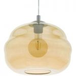 3032416 : Pendellampe Dogato mit Glasschirm in Amber | Sehr große Auswahl Lampen und Leuchten.