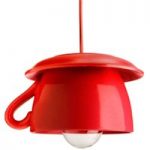 3046271 : Tazza - rote Keramik-Hängeleuchte für die Küche | Sehr große Auswahl Lampen und Leuchten.