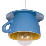 3046279 : Keramik-Hängeleuchte S183, himmelblau/gelb | Sehr große Auswahl Lampen und Leuchten.
