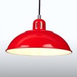 3048778 : Rote Pendellampe Franklin im Retro-Design | Sehr große Auswahl Lampen und Leuchten.