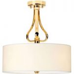 3048970 : LED-Deckenlampe Falmouth weiß/gold | Sehr große Auswahl Lampen und Leuchten.