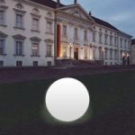 3050027 : Kugelleuchte Snowball weiß mit Alu-Fuß 80 cm | Sehr große Auswahl Lampen und Leuchten.