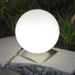 3050035 : Ideale Kugelleuchte Snowball weiß Edelstahlfuß 30 | Sehr große Auswahl Lampen und Leuchten.
