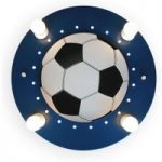 3062096 : Deckenleuchte Fußball, vierflammig dunkelblau-weiß | Sehr große Auswahl Lampen und Leuchten.