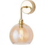 3064078 : EBB & FLOW Rowan Wandlampe gold Schirm gold-rauch | Sehr große Auswahl Lampen und Leuchten.