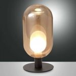 3502796 : LED-Tischleuchte Gubbio, ovaler Glasschirm, amber | Sehr große Auswahl Lampen und Leuchten.