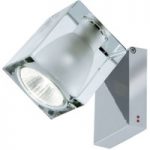3503133 : Fabbian Cubetto Wandleuchte GU10 chrom/klar | Sehr große Auswahl Lampen und Leuchten.