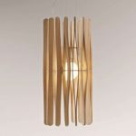 3503188 : Fabbian Stick Holz-Hängeleuchte, zylindrisch, 33cm | Sehr große Auswahl Lampen und Leuchten.