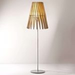 3503207 : Fabbian Stick Holz-Stehleuchte, kegelförmig | Sehr große Auswahl Lampen und Leuchten.