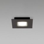 3503235 : Fabbian Quarter - schwarze LED-Deckenlampe 1flg. | Sehr große Auswahl Lampen und Leuchten.
