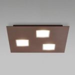 3503239 : Fabbian Quarter - braune LED-Deckenlampe 3flg. | Sehr große Auswahl Lampen und Leuchten.