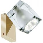 3503987 : Fabbian Cubetto Wandlampe GU10 messing/klar | Sehr große Auswahl Lampen und Leuchten.