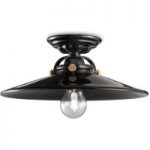 3517156 : Schwarze Keramik-Deckenleuchte Edoardo, 31 cm | Sehr große Auswahl Lampen und Leuchten.