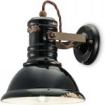 3517223 : Keramik-Wandlampe C1693 im Industrie-Stil schwarz | Sehr große Auswahl Lampen und Leuchten.