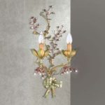 3532084 : Wandleuchte Viticcio mit floralem Schmuck | Sehr große Auswahl Lampen und Leuchten.