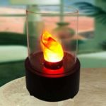 4014957 : Runde LED-Dekorationsleuchte - Tischkamin Flame | Sehr große Auswahl Lampen und Leuchten.