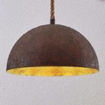 4018124 : Halbkugelförmige Metallpendellampe Balian in Rost | Sehr große Auswahl Lampen und Leuchten.