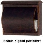 4502084 : Briefkasten TORES braun / gold patiniert | Sehr große Auswahl Lampen und Leuchten.
