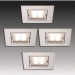 4514071 : 4er-Set ARF-Q LED-Einbauleuchten, edelstahloptik | Sehr große Auswahl Lampen und Leuchten.