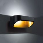 4516437 : Helestra Onno - LED-Wandleuchte, 18cm, schwarzgold | Sehr große Auswahl Lampen und Leuchten.