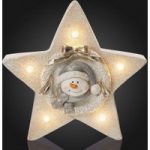 4523551 : LED-Stern mit innerem Schneemann-Motiv | Sehr große Auswahl Lampen und Leuchten.