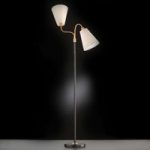 4581236 : Zweiflammige Stehleuchte Hopper schwarz-bronze | Sehr große Auswahl Lampen und Leuchten.