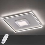 4581662 : LED-Deckenlampe Bug quadratisch, chrom 80x80cm | Sehr große Auswahl Lampen und Leuchten.