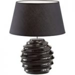 4581741 : Tischlampe Kian, schwarz, glänzender Keramikfuß | Sehr große Auswahl Lampen und Leuchten.