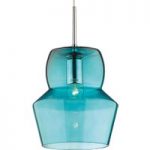 5001711 : Glas-Pendelleuchte Zeno, azurblau, 22 cm | Sehr große Auswahl Lampen und Leuchten.