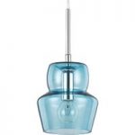 5001714 : Glas-Pendelleuchte Zeno, azurblau, 16 cm | Sehr große Auswahl Lampen und Leuchten.
