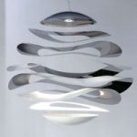 5035031 : Innermost Buckle - silberne Pendellampe, 120 cm | Sehr große Auswahl Lampen und Leuchten.