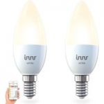 5037030 : E14 5,3 W LED-Lampe Innr Smart Candle White, 2er | Sehr große Auswahl Lampen und Leuchten.
